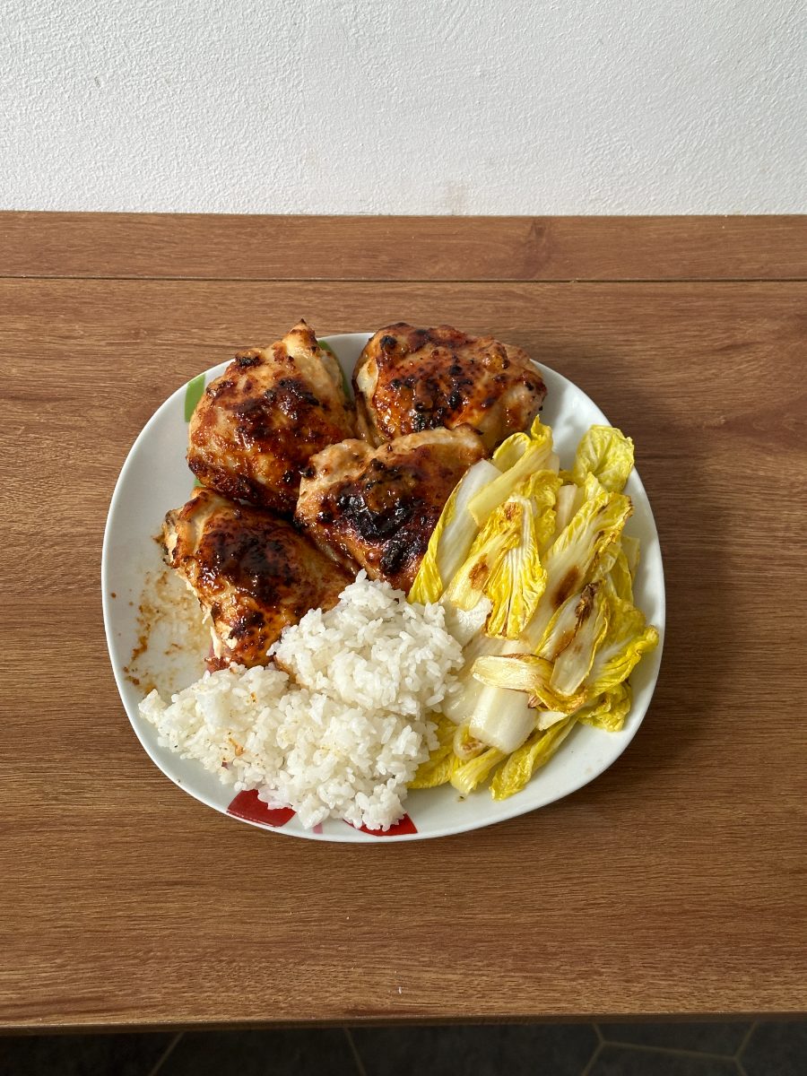 Miso Chicken with Rice & Wawa Cabbage
